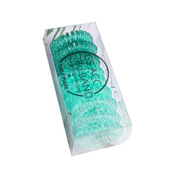 No Crease Hair Ties - Green 9 Pack