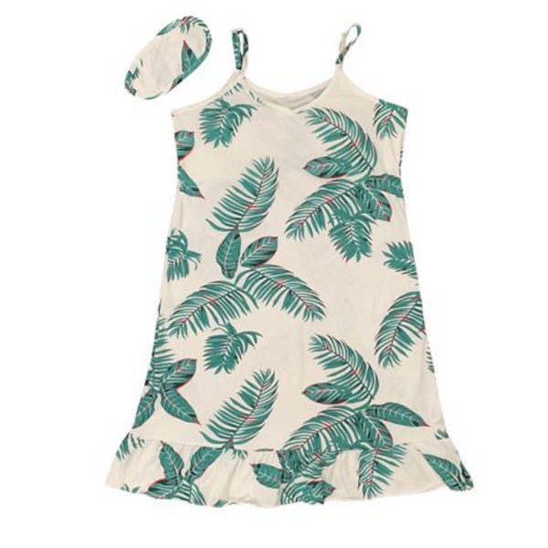 Comfortable Nightdress - Pyjamas - Tropical Leaf