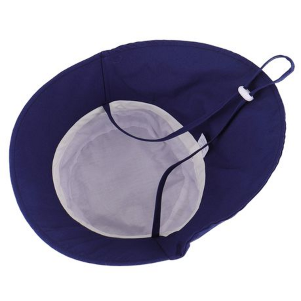 Navy Blue Bucket Hat with Long Back - Image 2