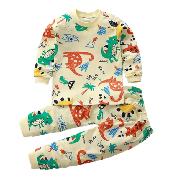 Boys Winter Long Sleeve Cotton Pyjamas/Sleepwear - Big Dino